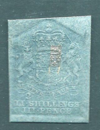 Rare King George I Fiscal/revenues Stamp 2s/3d Blue Embossed C1715 R3502s