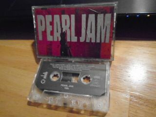 Rare Oop Pearl Jam Cassette Tape Ten Grunge Eddie Vedder Temple Of The Dog Brad