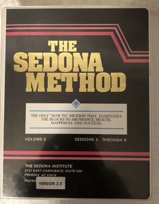 Rare The Sedona Method Vhs Tapes Volume 5 - 8