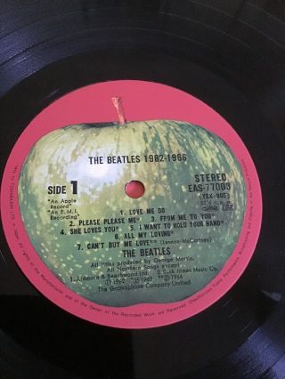 The Beatles Red Album 1962 - 1966 Rare Japanese 2 Lp Poster Inserts Rare 5