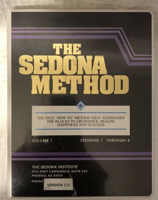 Rare The Sedona Method Vhs Tapes Volume 1 - 4