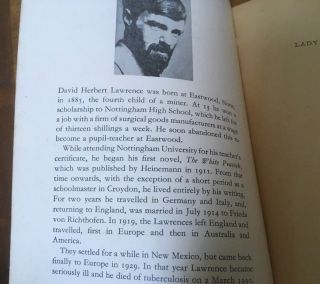 Rare 1st Penguin Edition: ‘A Propos Of Lady Chatterley’s Lover And Other Essays’ 5