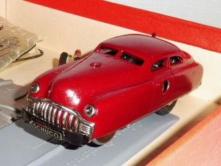 RARE 1950 ' s SCHUCO VARIANTO 3010K WIND - UP CAR & VAN SET 6