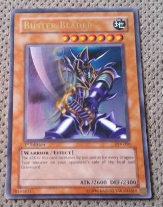 Buster Blader 1st Edition Ultra Rare Yu - Gi - Oh Psv - 050 Lp