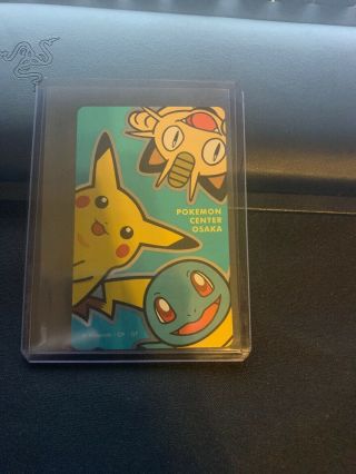 Rare Pokemon Center Osaka And Pikachu Trio Phone Card From Pokemon Center Osaka