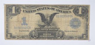 Rare 1899 Black Eagle $1.  00 Large Size Us Silver Certificate - Iconic Note 993