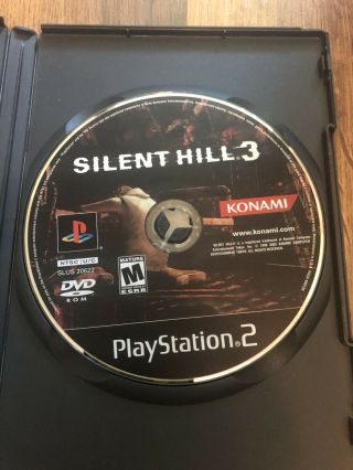 Silent Hill 3 (playstation 2 Ps2) Disc Only Rare Disc Is