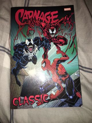 Carnage Classic 1st Print Tpb Rare Oop Venom Spider - Man 361 450 Mind Bomb