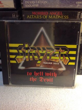 Stryper To Hell With The Devil (cd,  Jul - 1991,  Hollywood) Rare Heavy Metal Oop