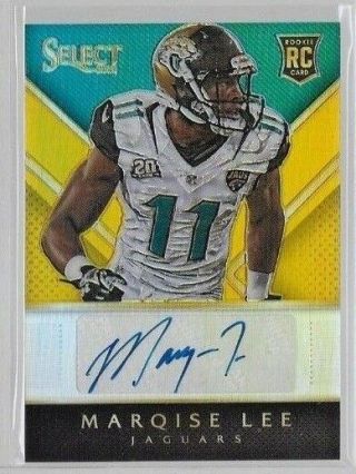 2014 Select Gold Prizm Marqise Lee Auto Rc Serial To 10 Rare