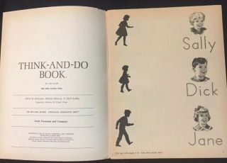 Dick and Jane 1960 ' s,  Think - And - Do Workbook Book 1962  Rare VTG 3