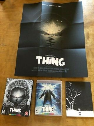 The Thing Blu - Ray Arrow Video Region B Pal Limited Ed Oop Rare Poster