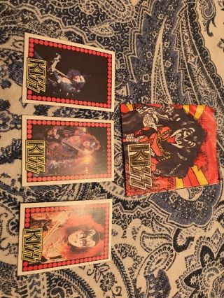 1978 Rare Kiss Cards.  Gene Simmons.  These Are Short Prints
