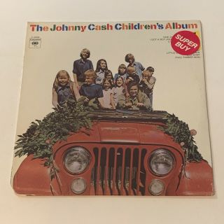 Johnny Cash The Johnny Cash Children’s Album Lp Rare