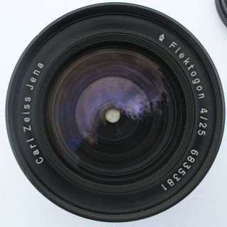 VERY RARE Carl Zeiss Jena Flektogon 25mm f4 wide angle lens M42 4/25 CZJ 2