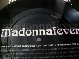 Madonna FEVER Rare 7 
