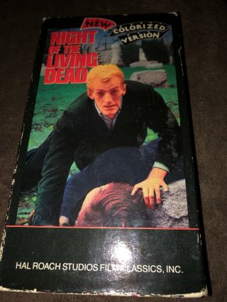 NIGHT OF THE LIVING DEAD VHS Colorized Version Rare Horror George A.  Romero 2