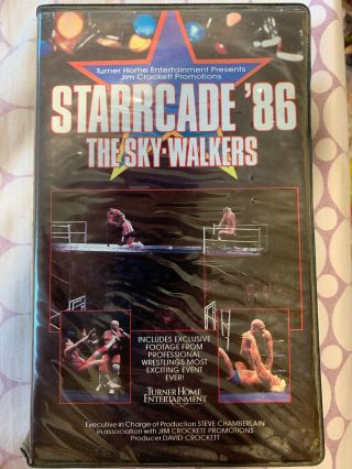Starrcade 86 The Sky - Walker 1986 Wcw Vhs In Case Rare