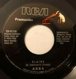 Abba - Elaine / The Winner Takes It All - Rare Panama 45 Promo