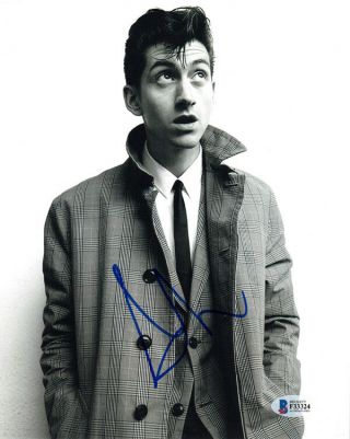 Alex Turner Signed Autographed 8x10 Photo Arctic Monkeys Very Rare Beckett Bas