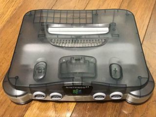 Nintendo 64 N64 Console Clear Gray Japan Video Games Japanese Rare 288