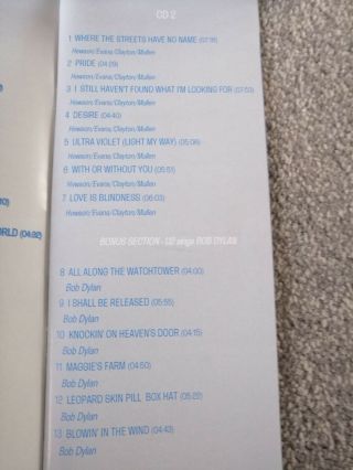 U2.  Rare 2 CD Box Set.  The Total Thing.  27Tracks,  inc ' s poster and book,  RPBX 004/5. 5