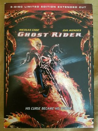 Ghost Rider - Limited Ed.  Extended Cut (DVD Movie) 3 - Disc Box Set RARE OOP 2