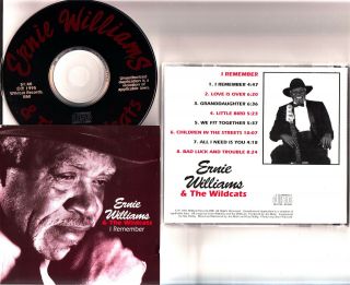 Ernie Williams & The Wildcats - I Remember Rare 1995 Blues Guitar Cd Oop
