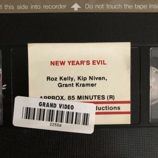 Year ' s Evil Paragon Video VHS RARE HORROR VHS SLASHER 3
