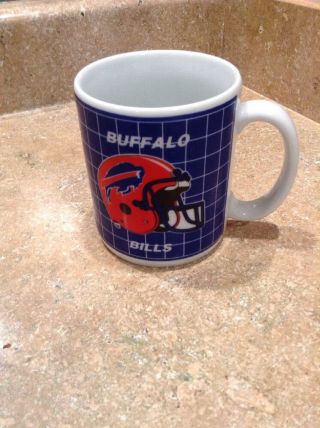 Nfl Vintage Buffalo Bills 1980s Coffee Cup Mug Papel Rare