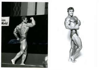 Rare 2 Ea Vintage 1980s Dave Photos Lance Dreher Male Physique Bodybuild Muscle