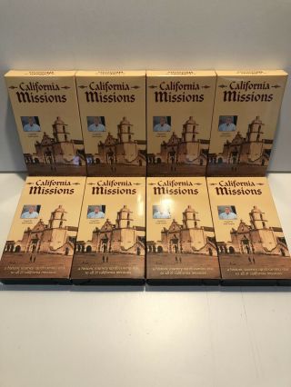 Rare - 8 Part California Missions With Huell Howser - Vhs