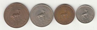 Qatar And Dubai 5,  10,  25,  50 Dirham Coin Set Rare