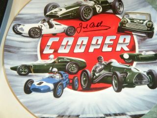 Cooper Racing Cars Wedgwood Plate Rare Mini S Formula Junior 500 Jack Brabham F1