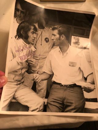Rare Jackie Stewart Formula One Racing Signed Autographed 8 X 10 Photo