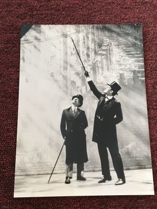 Jeremy Brett & Edward Hardwicke - Rare Sherlock Holmes Press Photo