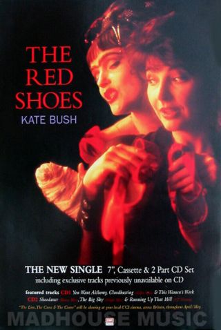 Kate Bush Red Shoes Uk Promo Only Poster 