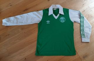 Extremely Rare Hibs Hibernian Shirt 1980 - 81.  Size 34 - 36 In.