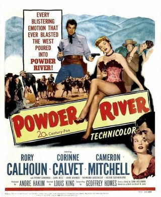 Powder River 1953 Rare Classic Western Movie Dvd Rory Calhoun