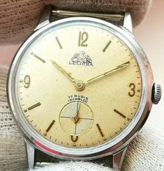 Leijona Rare Old 1960 " S Swiss Mechanical Wrist Watch