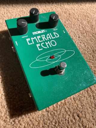 Rare 1998 Vintage Morley Emerald Echo Guitar Analog Delay Pedal