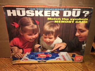 1970 Vintage Husker Du ? Board Game Memory Matching - Regina Rare