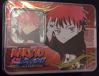 Naruto Shippuden Shonen Jump Ccg Card Game Tin 2 W/ Gold Foils & 4 Packs Ser 8