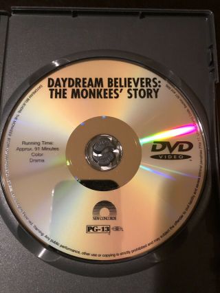 The Monkees Daydream Believer DVD Drama Movie Rare Pristine Shape Hard To Find 3