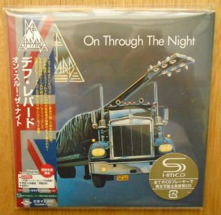 Def Leppard On Through The Night Japan Shm - Cd Mini Lp Rare Limited Paper Sleeve
