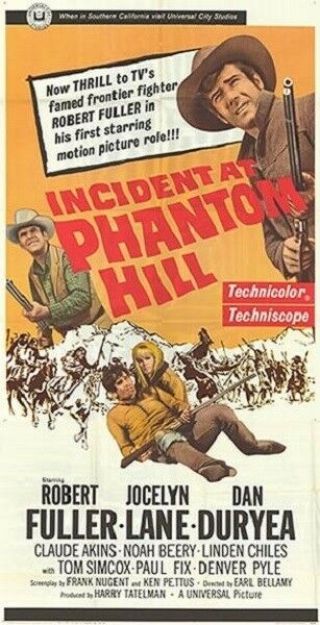 Incident At Phantom Hill Rare Western Dvd 1966 Dan Duryea Robert Fuller