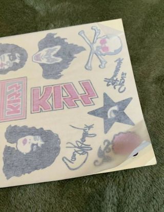 Vintage 1977 KISS Tattoos From Alive II LP - Rare 2
