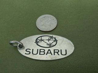 Rare Vintage Subaru Heavy Keyring Keychain Brass Outback Sti Forester