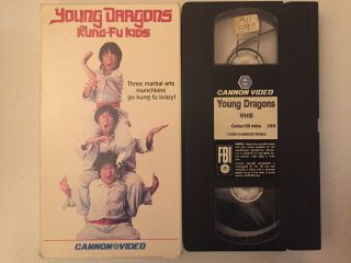 Young Dragons Kung Fu Kids Vhs Rare Cannon Video 1989 Ninja Family Comedy