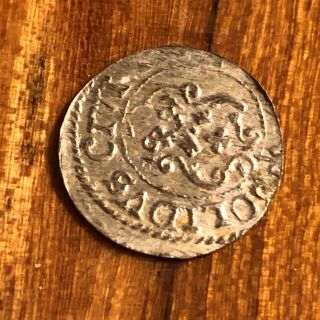 Authentic Medieval European Silver Coin Middle Ages Artifact Token Medal Rare G